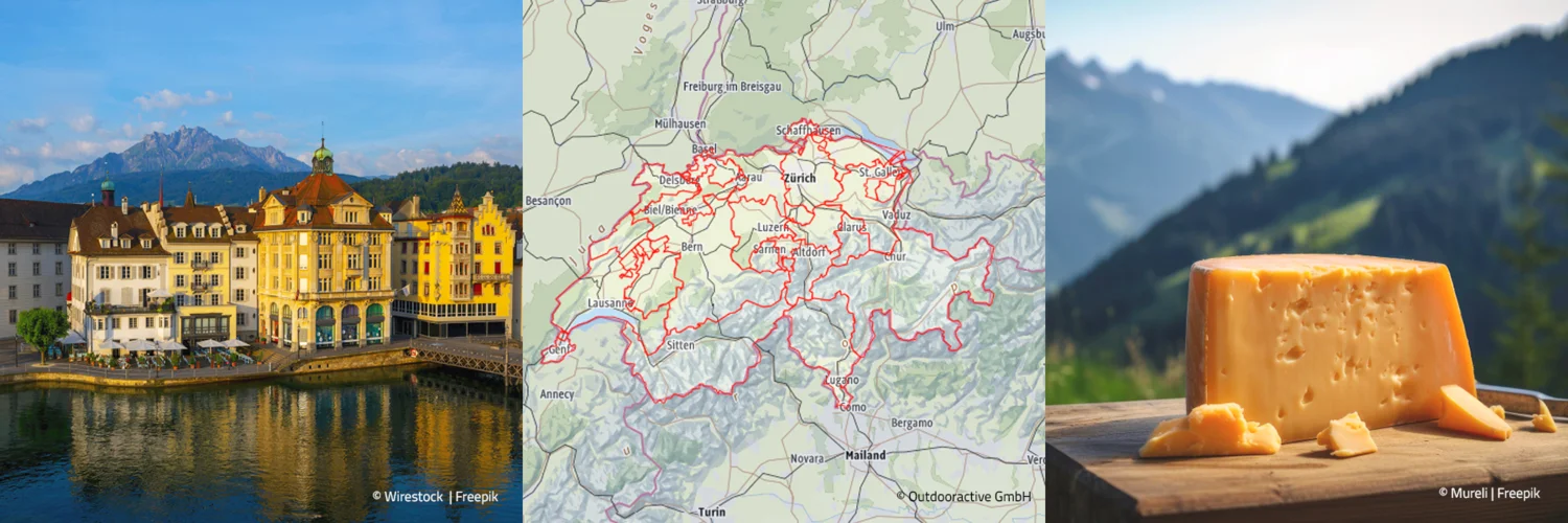 Schweiz - alle Infos auf Trip Schweiz  - alles auf einer Karte